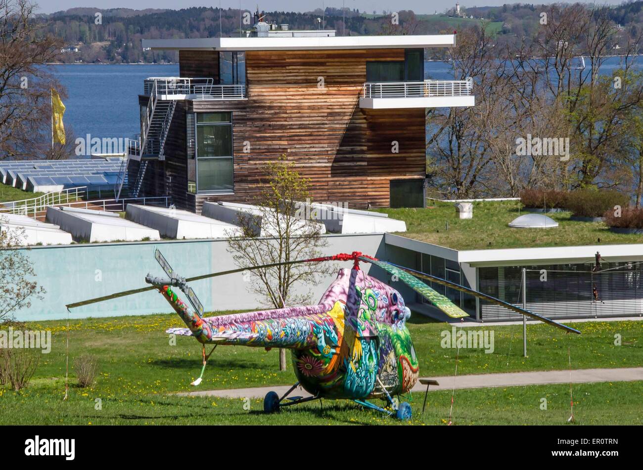 Il Museo Buchheim è situato a nord di Bernried in Höhenried Park, direttamente sulle rive del lago di Starnberg. Foto Stock