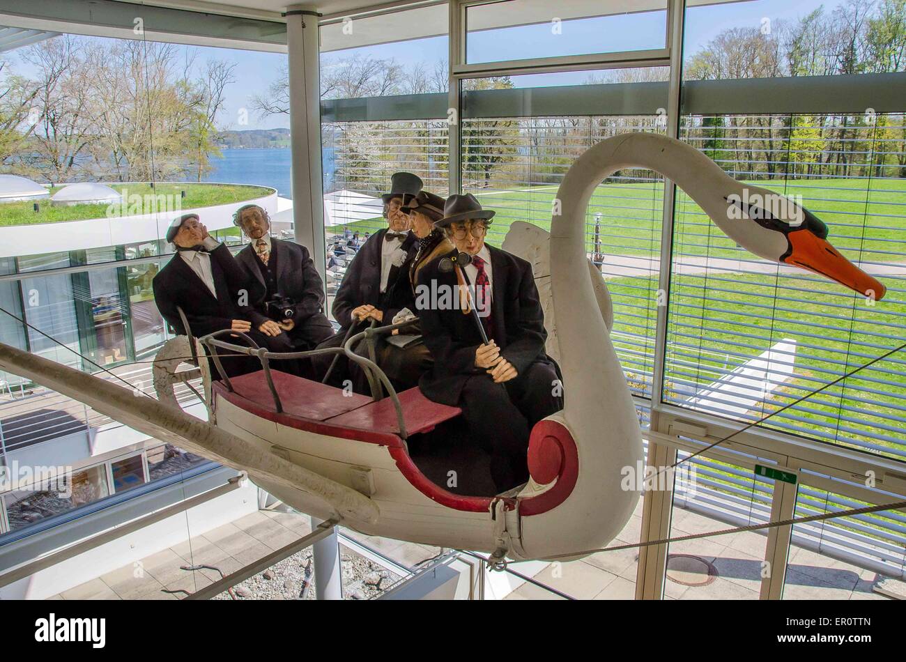 Il Museo Buchheim è situato a nord di Bernried in Höhenried Park, direttamente sulle rive del lago di Starnberg. Foto Stock