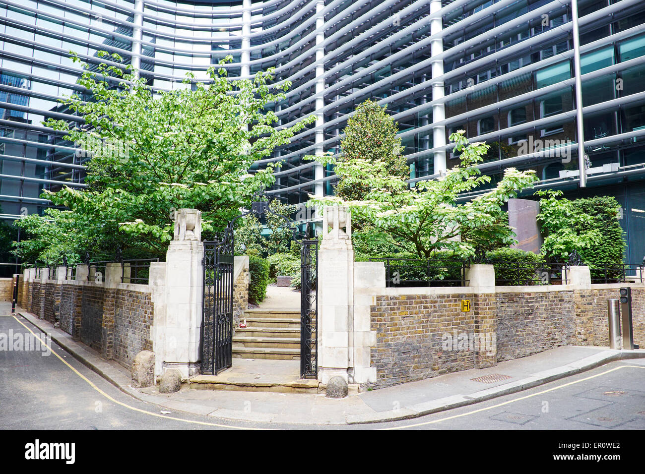 Saint Swithin Chiesa del Giardino Salters Hall Corte City Of London REGNO UNITO Foto Stock