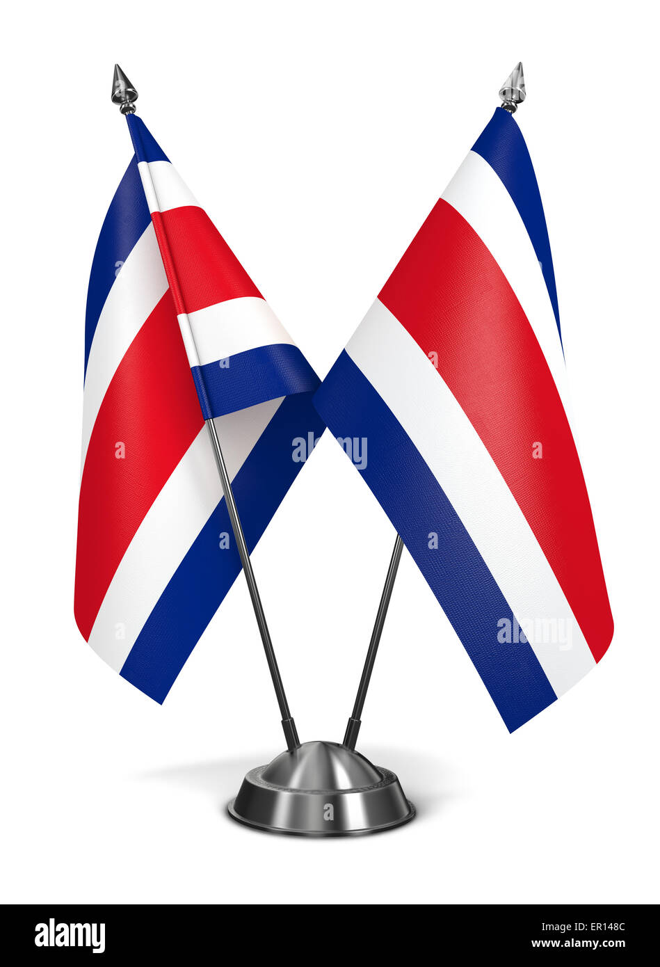 Costa Rica - Bandiere in miniatura. Foto Stock