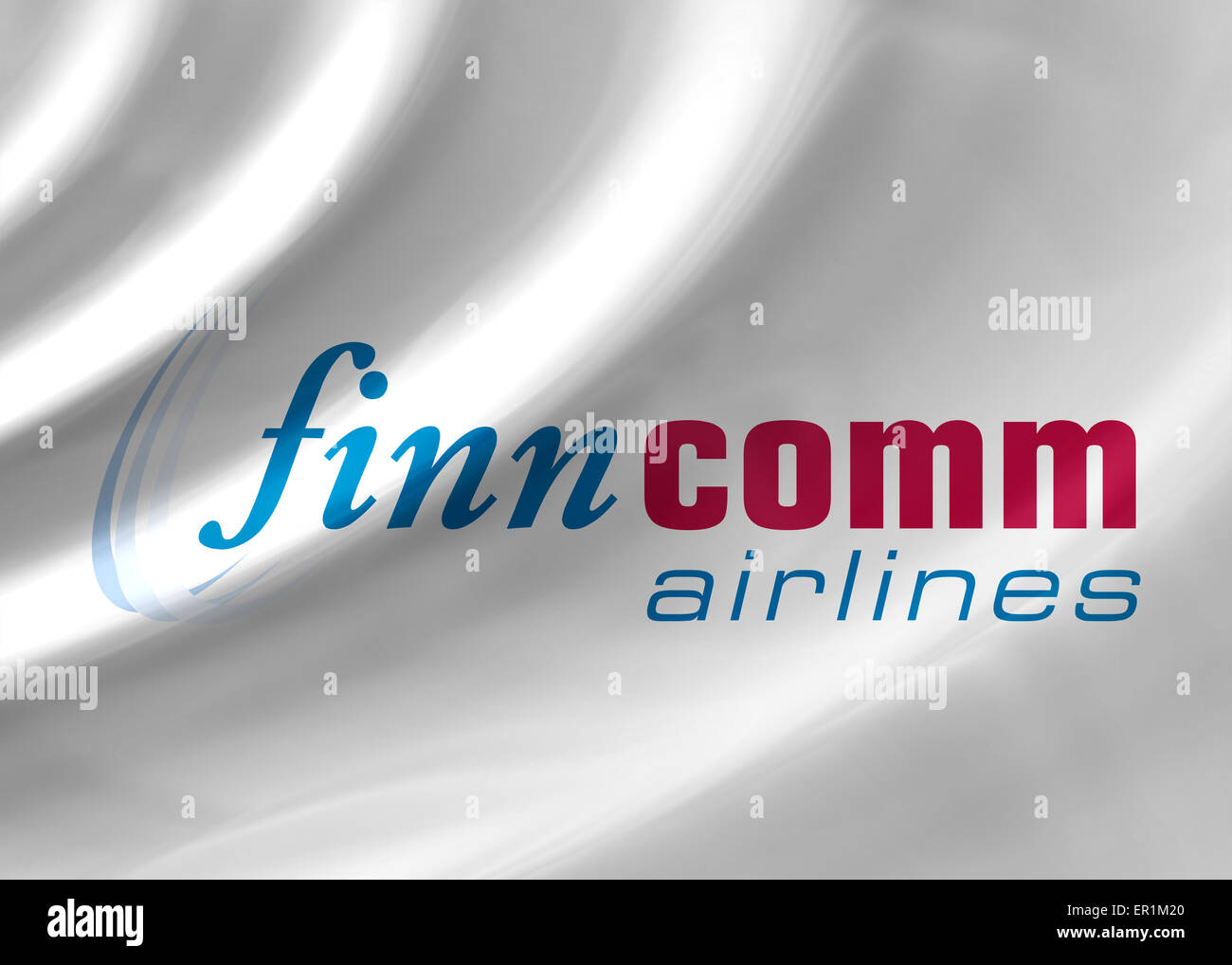 Finn comm airlines icona logo bandiera simbolo segno emblema Foto Stock