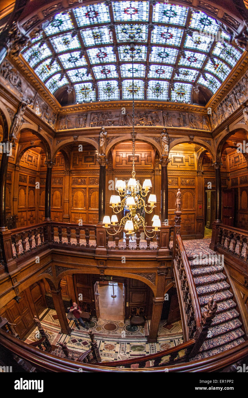 Gli scatti in interni di numero 2 Temple Place, Londra Foto Stock