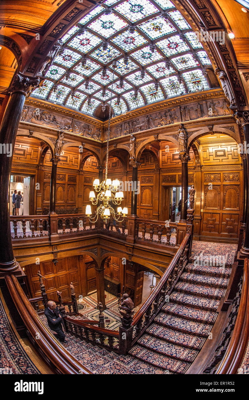 Gli scatti in interni di numero 2 Temple Place, Londra Foto Stock