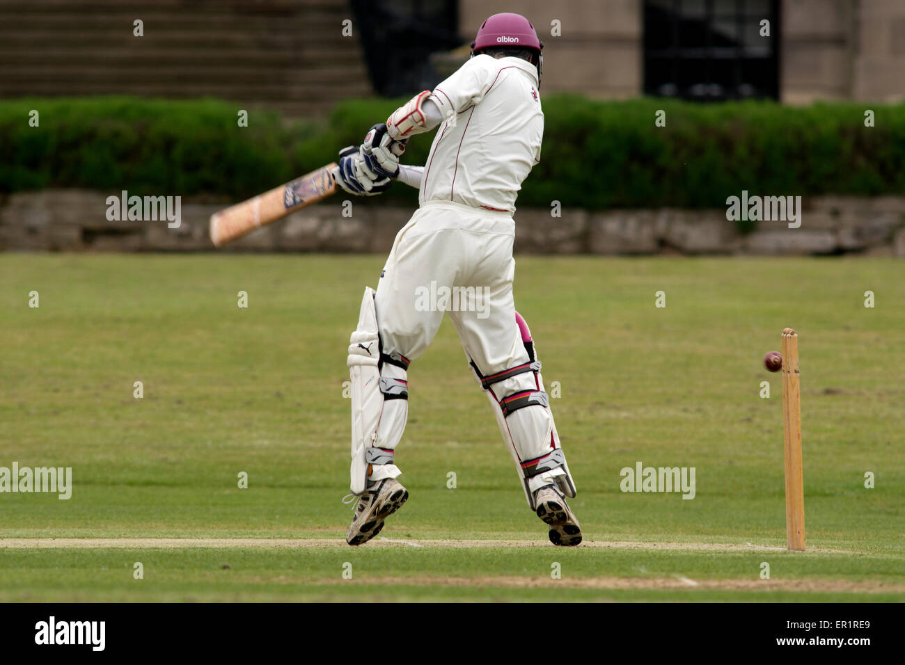 Village cricket a Stoneleigh, Warwickshire, Regno Unito Foto Stock