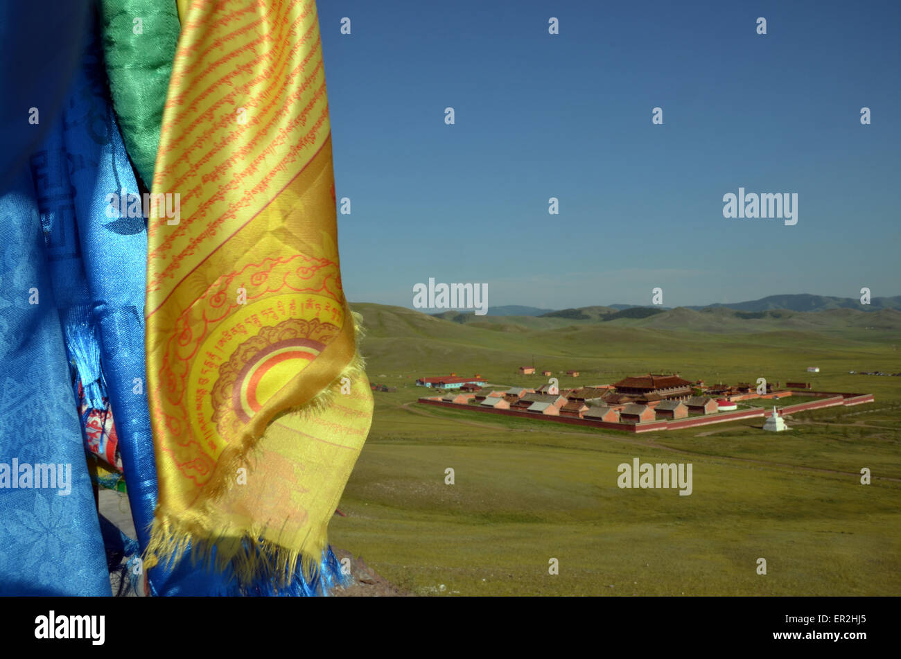 Il monastero di Amarbayasgalant nel nord della Mongolia, Selenge provincia. Foto Stock