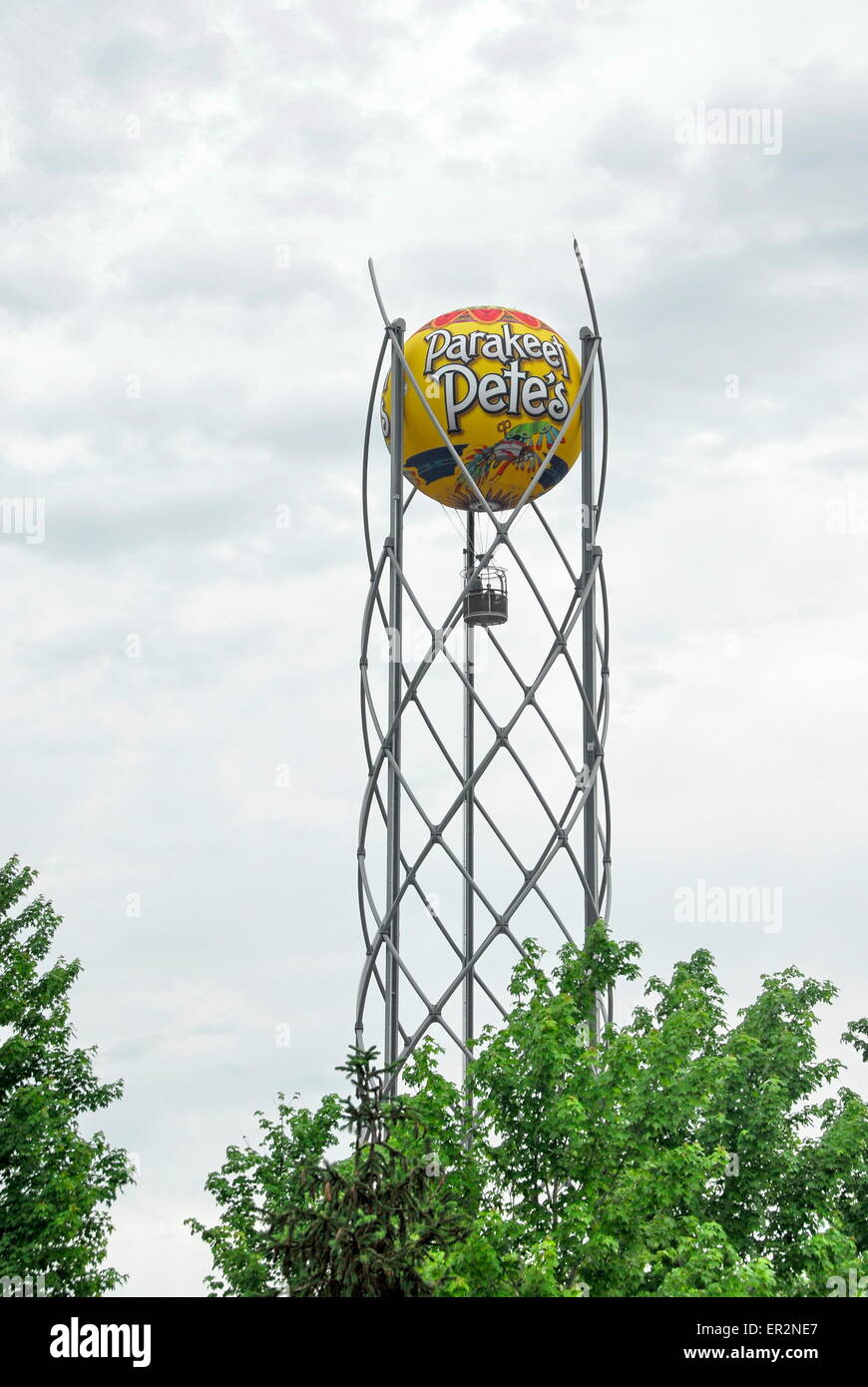 Parrocchetto Pete della Balloon ride di Branson Landing di Branson, Missouri Foto Stock