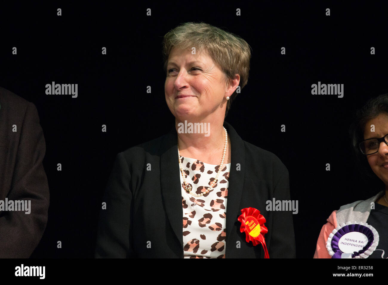 Gisela STUART manodopera mp per Edgbaston Birmingham dal 1997 foto di trattenere la sua sede alle elezioni generali 2015 Foto Stock