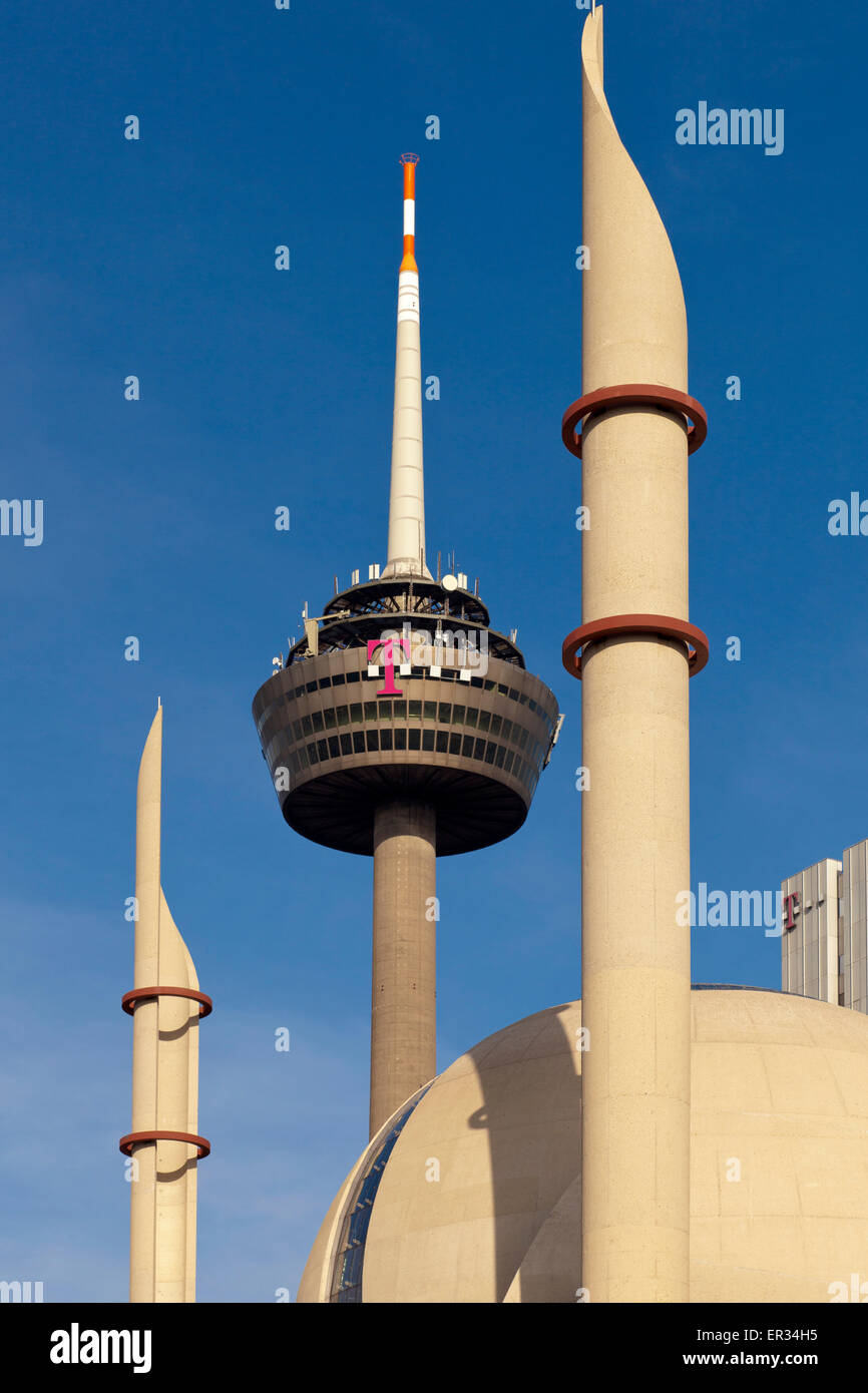 Europa, Deutschland, Renania settentrionale-Vestfalia, Koeln, die DITIB Zentralmoschee Tuerkisch-Islamischen der Union der Anstalt fuer Relig Foto Stock