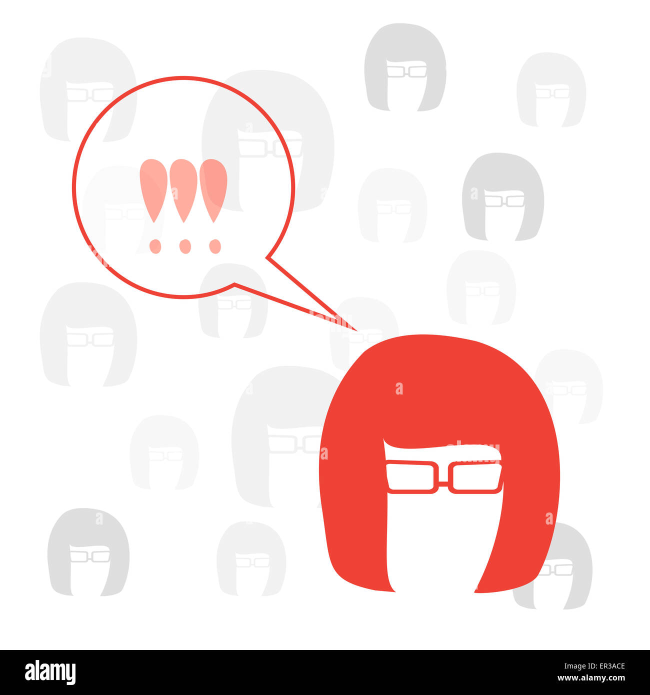 Uomo di colore silhouette Foto Stock