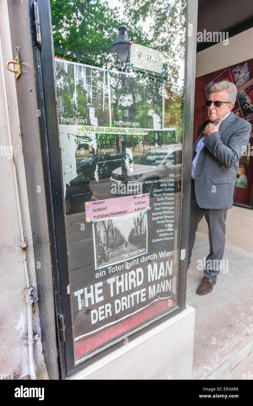 Il cinema Third Man Vienna, il Burg Kino nel quartiere dell'Opernring, ha organizzato regolarmente proiezioni settimanali del classico "The Third Man" dagli anni '50 Foto Stock
