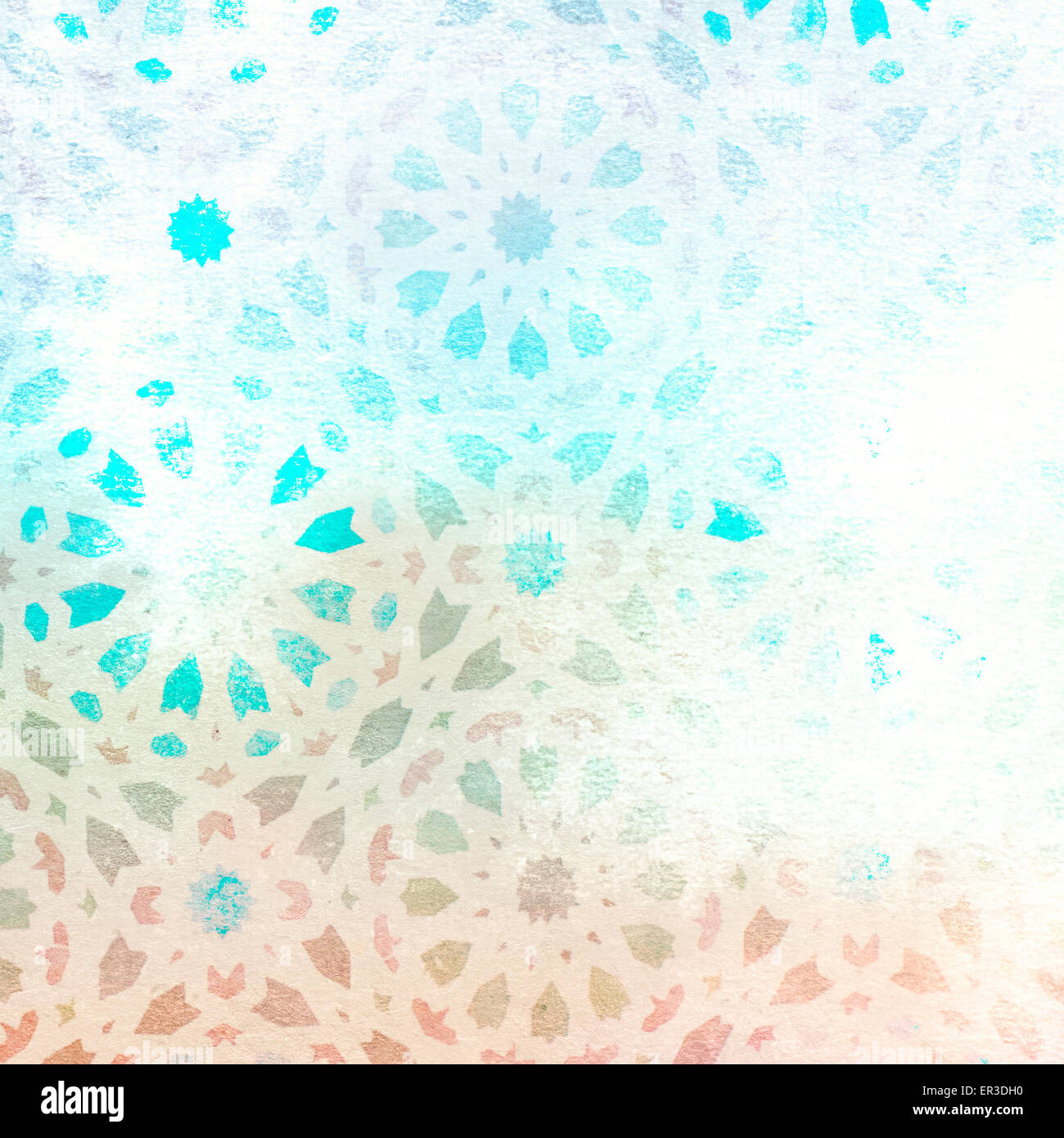 Mosaico watercolored design - - texture di sfondo della carta Foto Stock