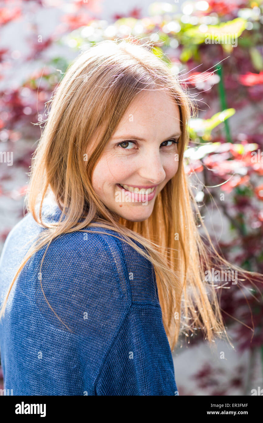 Ritratto di una giovane donna. Foto Stock