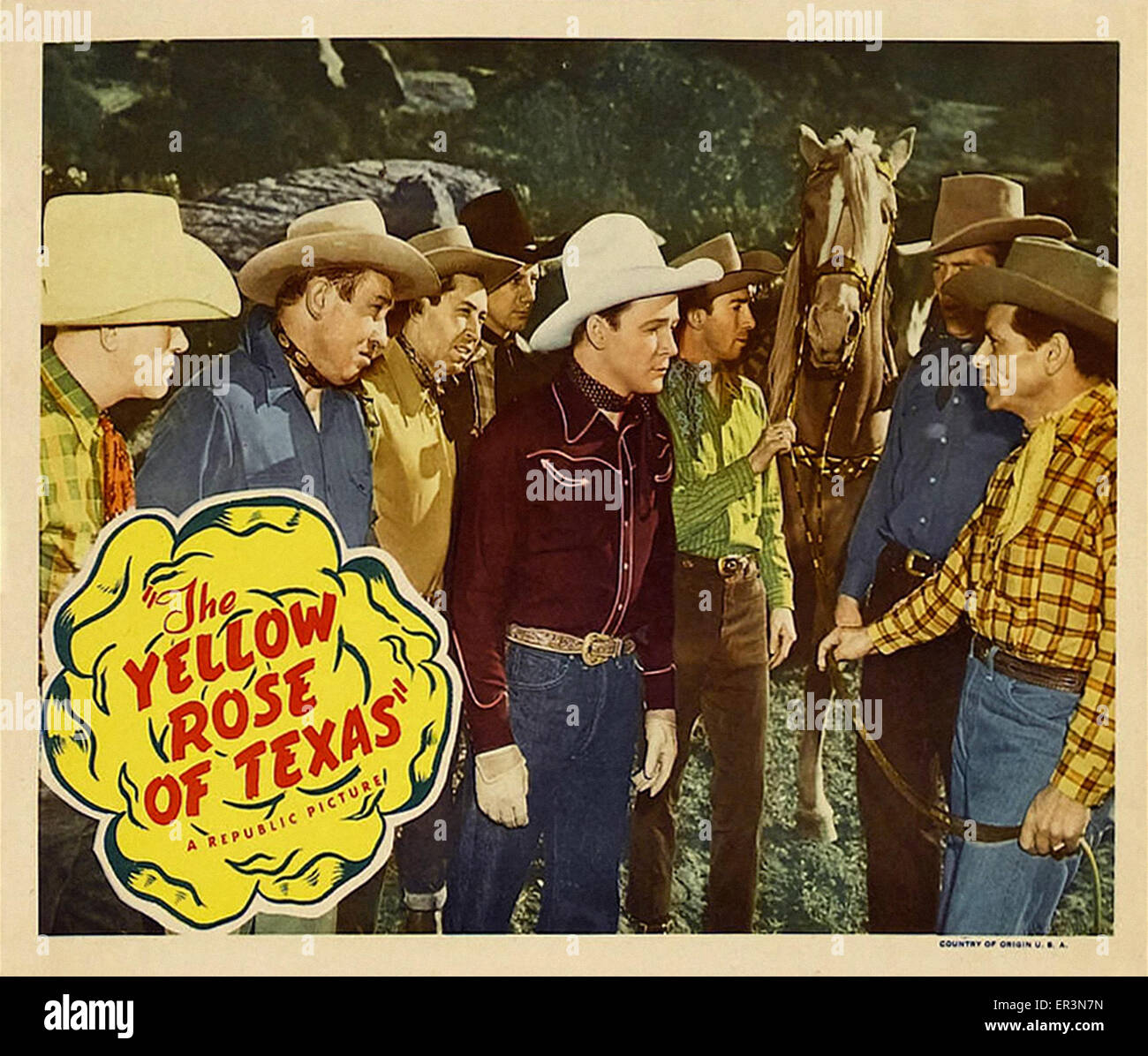 La rosa gialla del Texas - poster del filmato Foto Stock