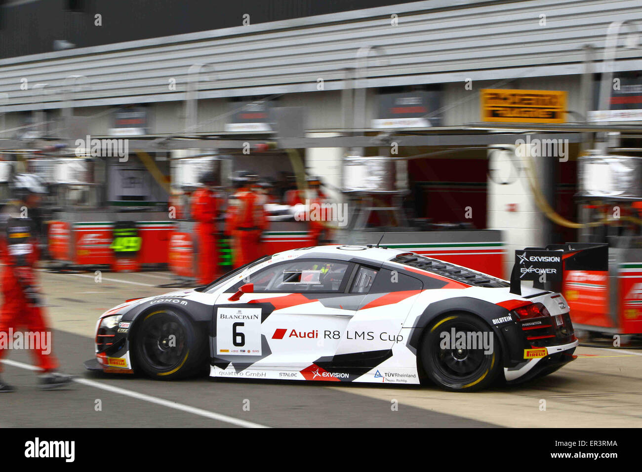 Circuito di Silverstone Northants, Regno Unito. Xxiv Maggio, 2015. Il Blancpaine endurance racing tour, round 2. #6 PHOENIX RACING (DEU) Audi R8 LMS ULTRA Marchy Lee (CHN) SHAUN THONG (CHN) Marcus Winkelhock (DEU) © Azione Sport Plus/Alamy Live News Foto Stock