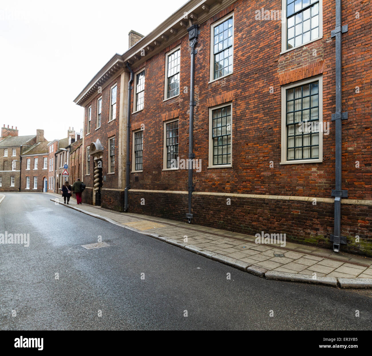 La città storica di King's Lynn nel Norfolk è un porto dove il Great Ouse fluisce nel lavaggio e i collegamenti con il Mare del Nord Foto Stock