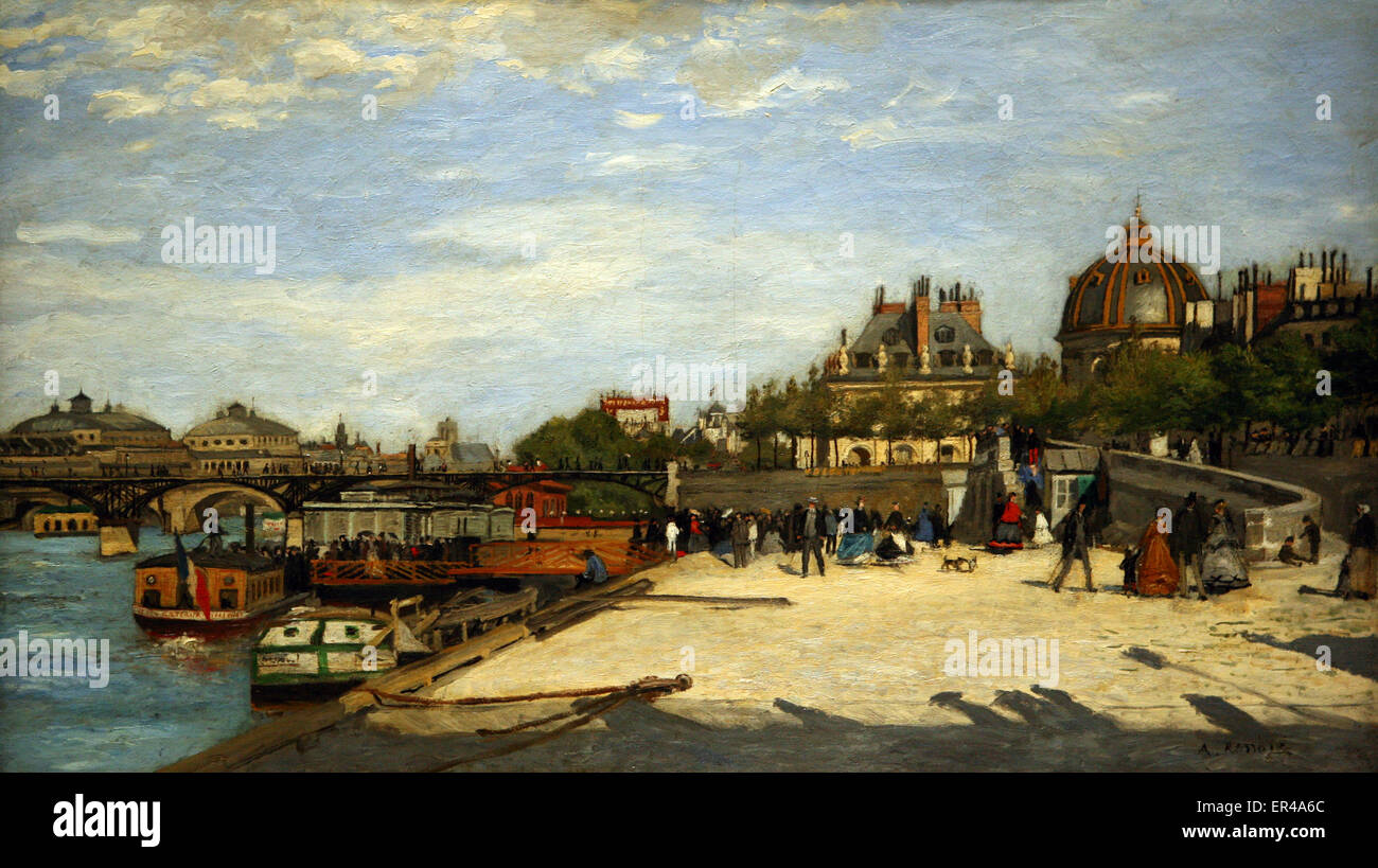 Pierre-Auguste Renoir - Pont des Arts. Parigi. 1867 Foto Stock