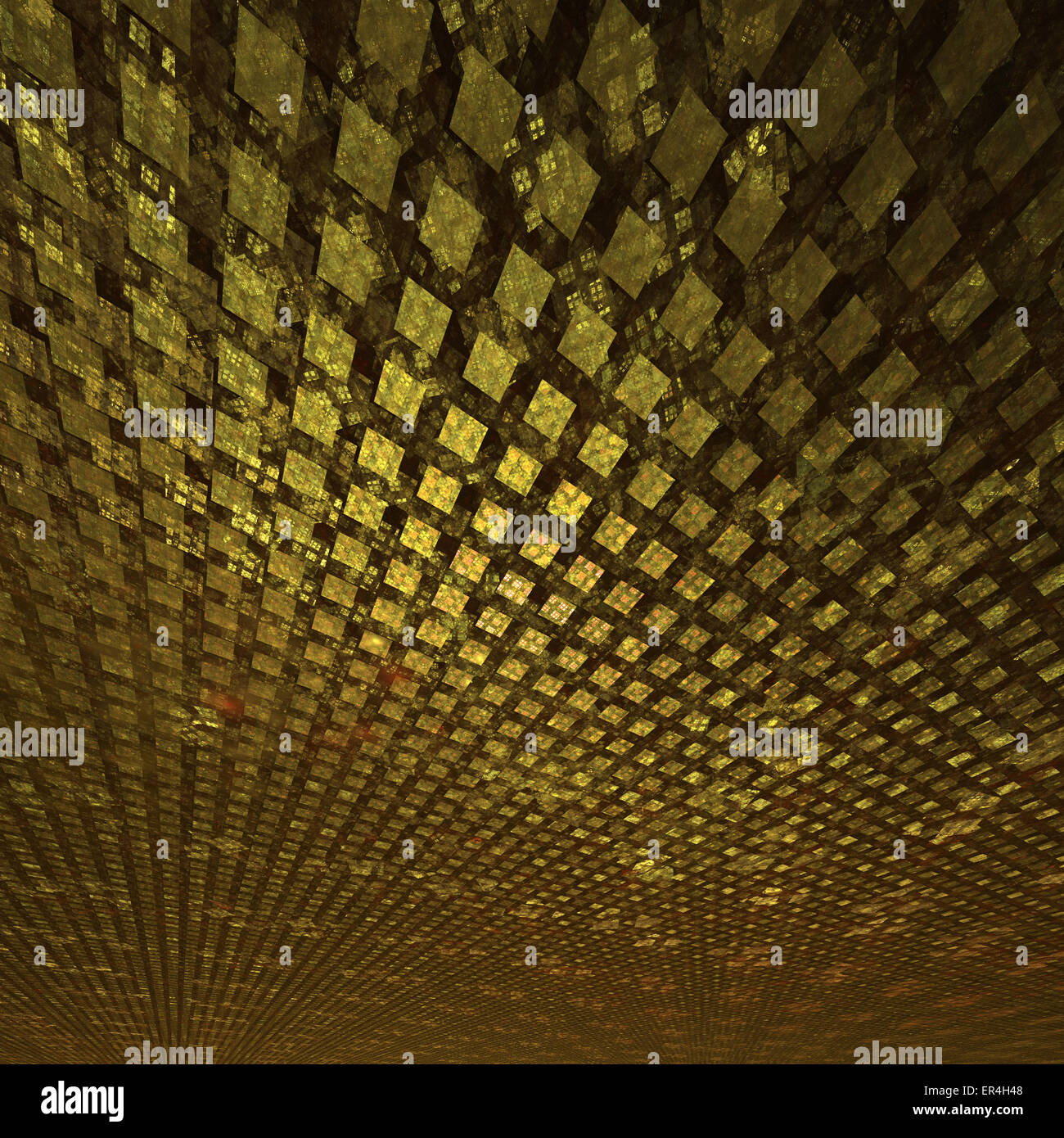 Forme astratte fatte di texture frattali. Foto Stock