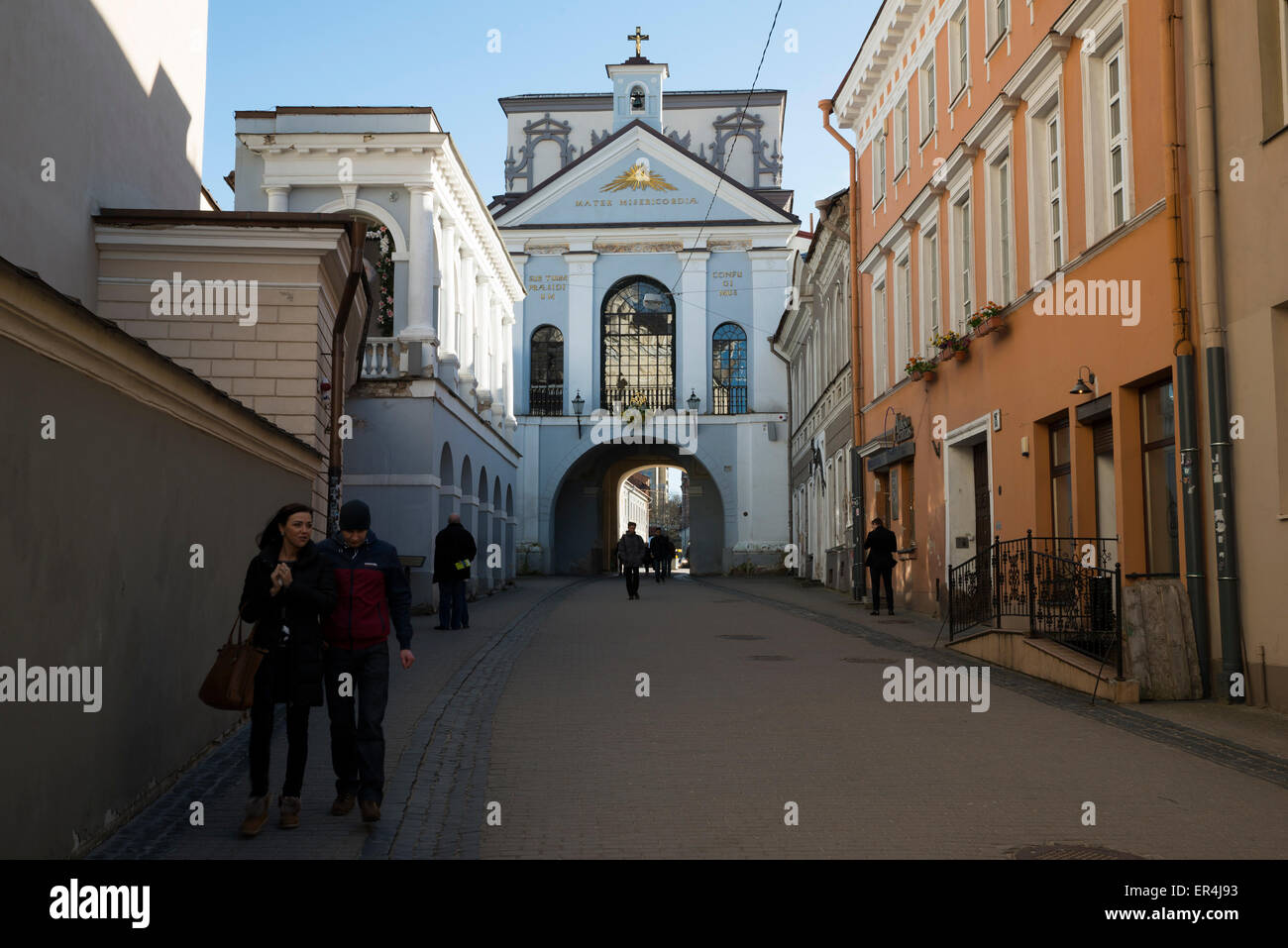 Gate di Alba, Vilnius, Lituania, Europa Foto Stock