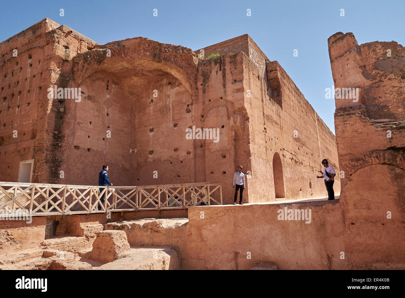 Palais El Badi - La Badia Palace si trova a Marrakesh. Foto Stock