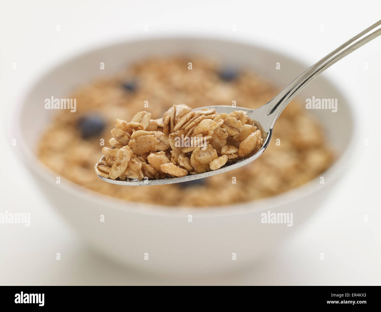 Ciotola di cereali granola Foto Stock