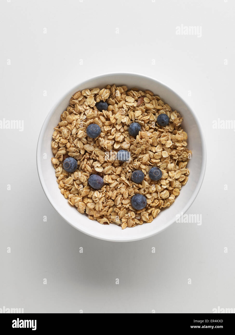 Ciotola di cereali granola Foto Stock