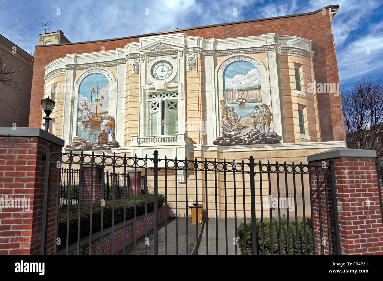 Richard Haas murale Yonkers New York Foto Stock