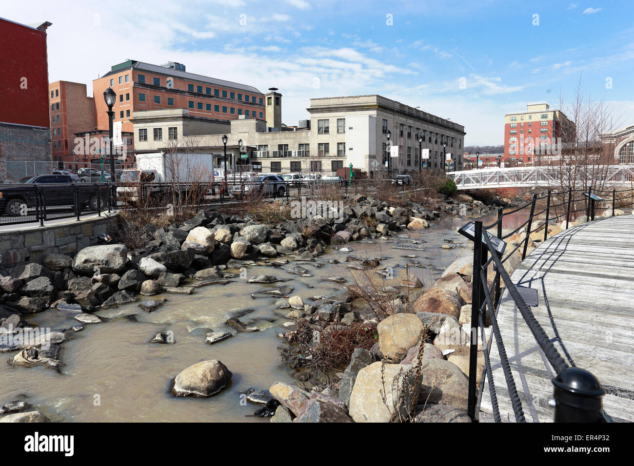 Van der Donck Park / Larkin Plaza Yonkers New York Foto Stock