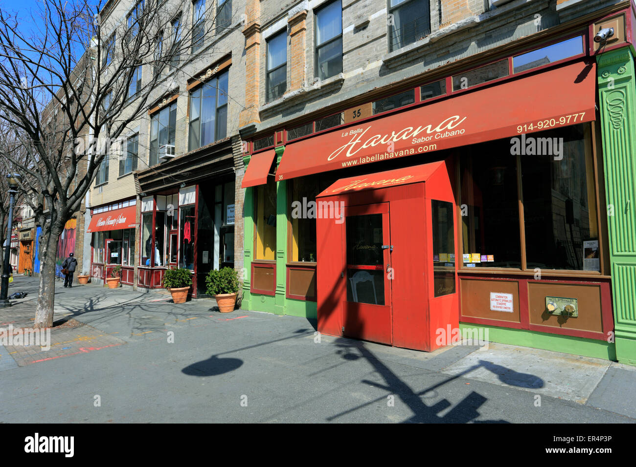 Main St. waterfront district Yonkers New York Foto Stock