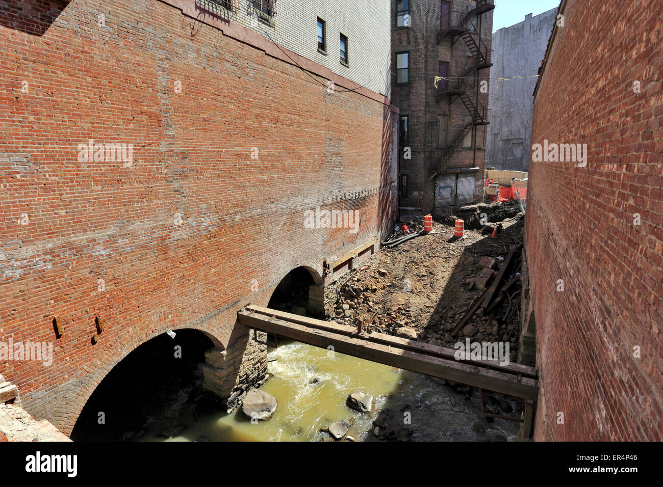 Mulino di San plaza progetto di costruzione Yonkers New York Foto Stock