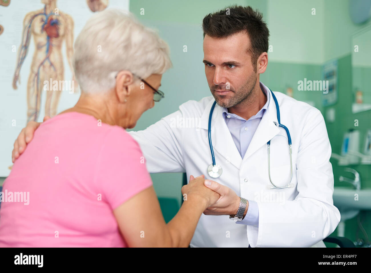 I miei pazienti sono i più importanti per me. Debica, Polonia Foto Stock