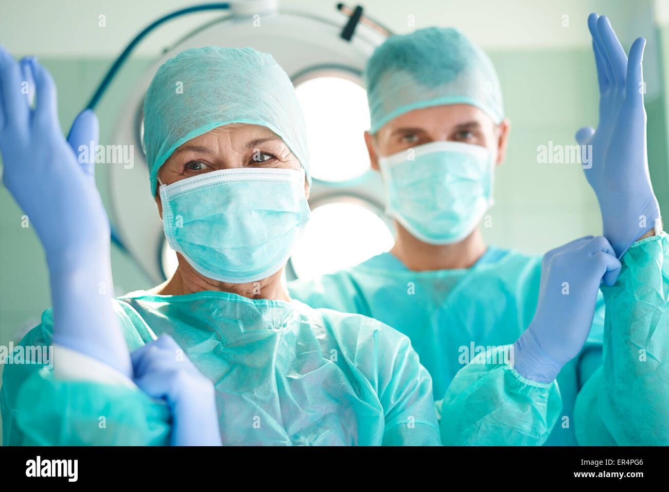 Siamo pronti per intervento chirurgico. Debica, Polonia Foto Stock