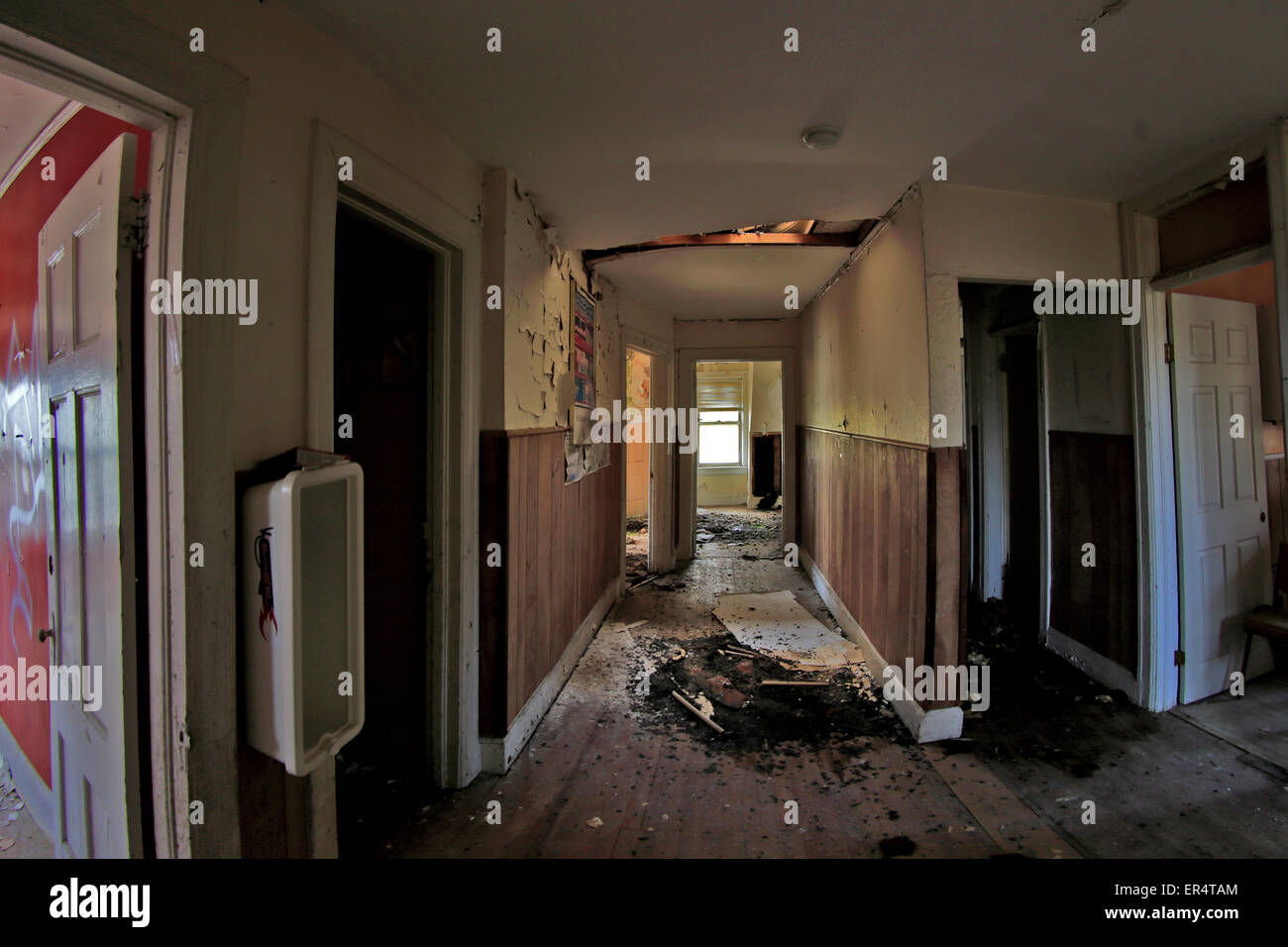 Casa abbandonata Yonkers New York Foto Stock