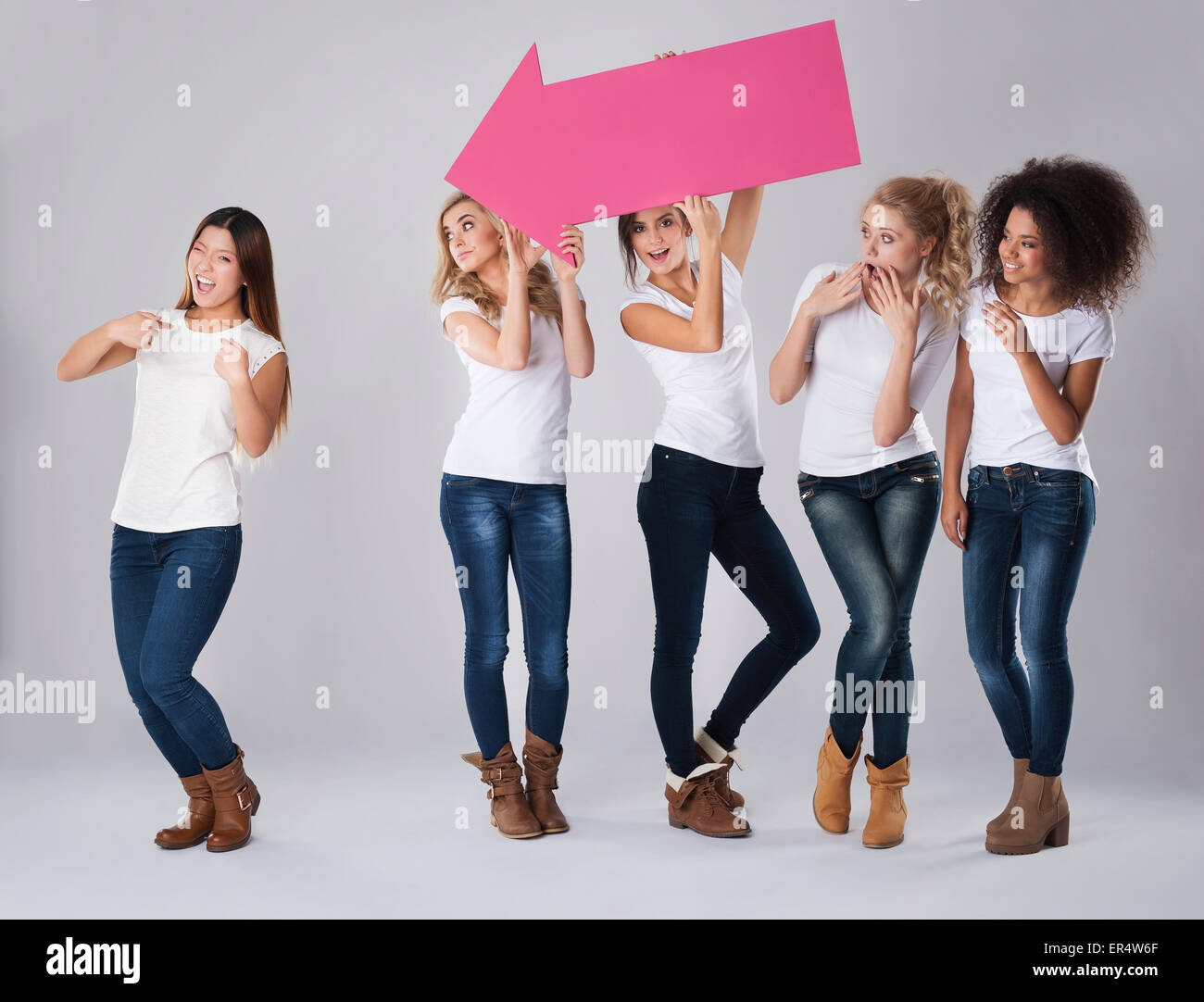 Lei è sicuramente una persona di fiducia. Debica, Polonia Foto Stock