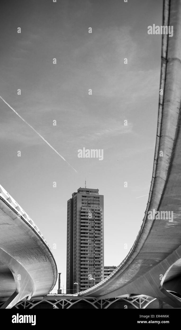 Paesaggio urbano, Valencia, Spagna Foto Stock