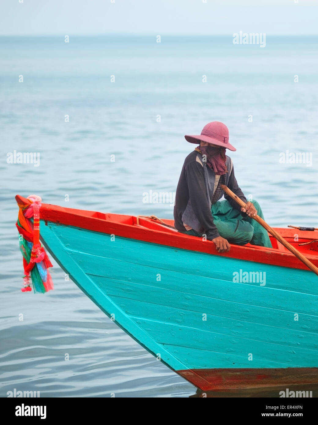 Tradizionali asiatici la pesca Foto Stock