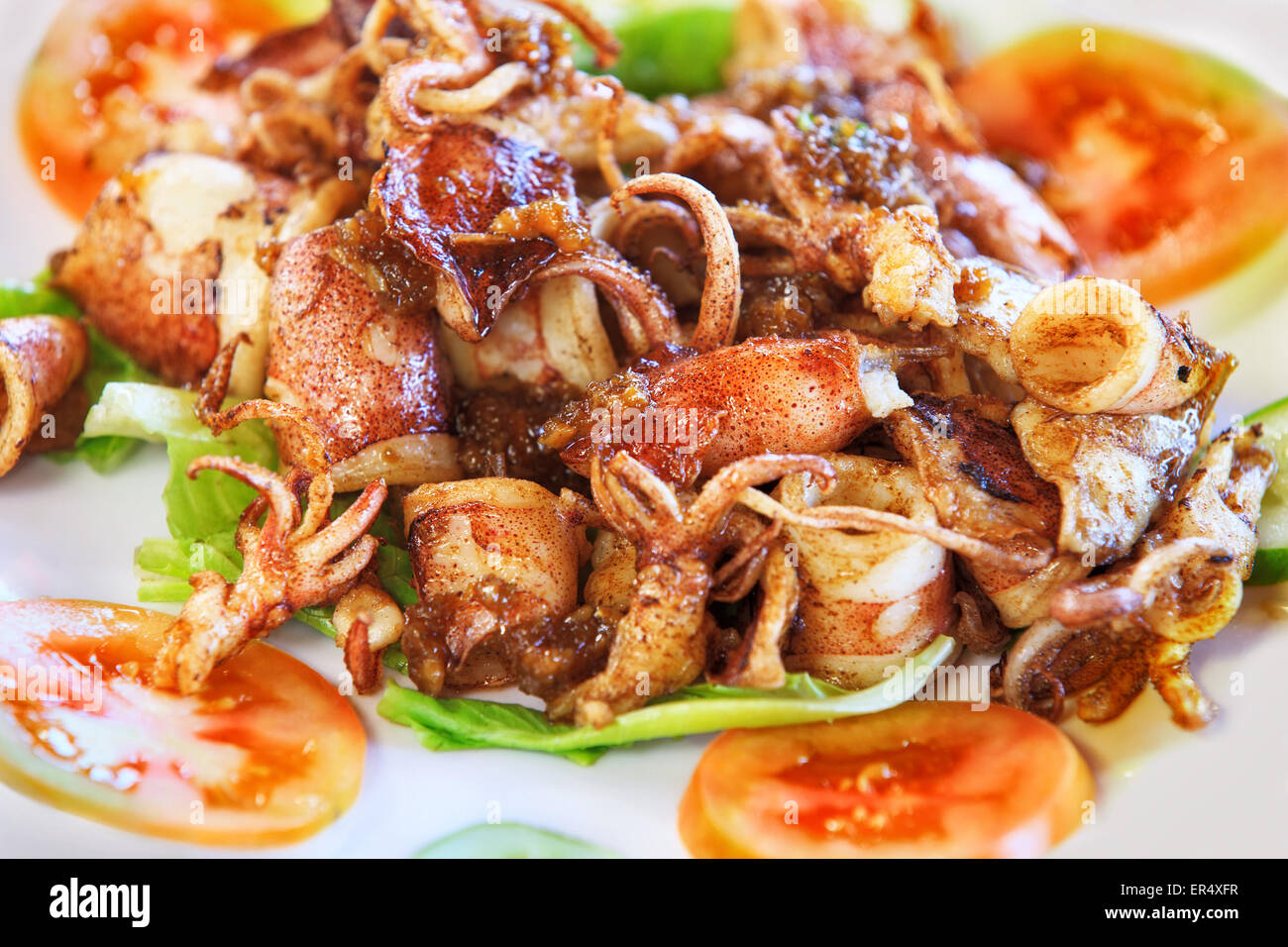 Tradizionale cibo asiatico Foto Stock