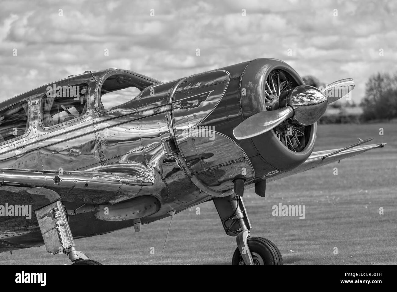 Spartan 7W aeromobili Executive presso la collezione Shuttleworth VE Airshow di giorno, Old Warden Aerodrome, 3 maggio 2015 Foto Stock