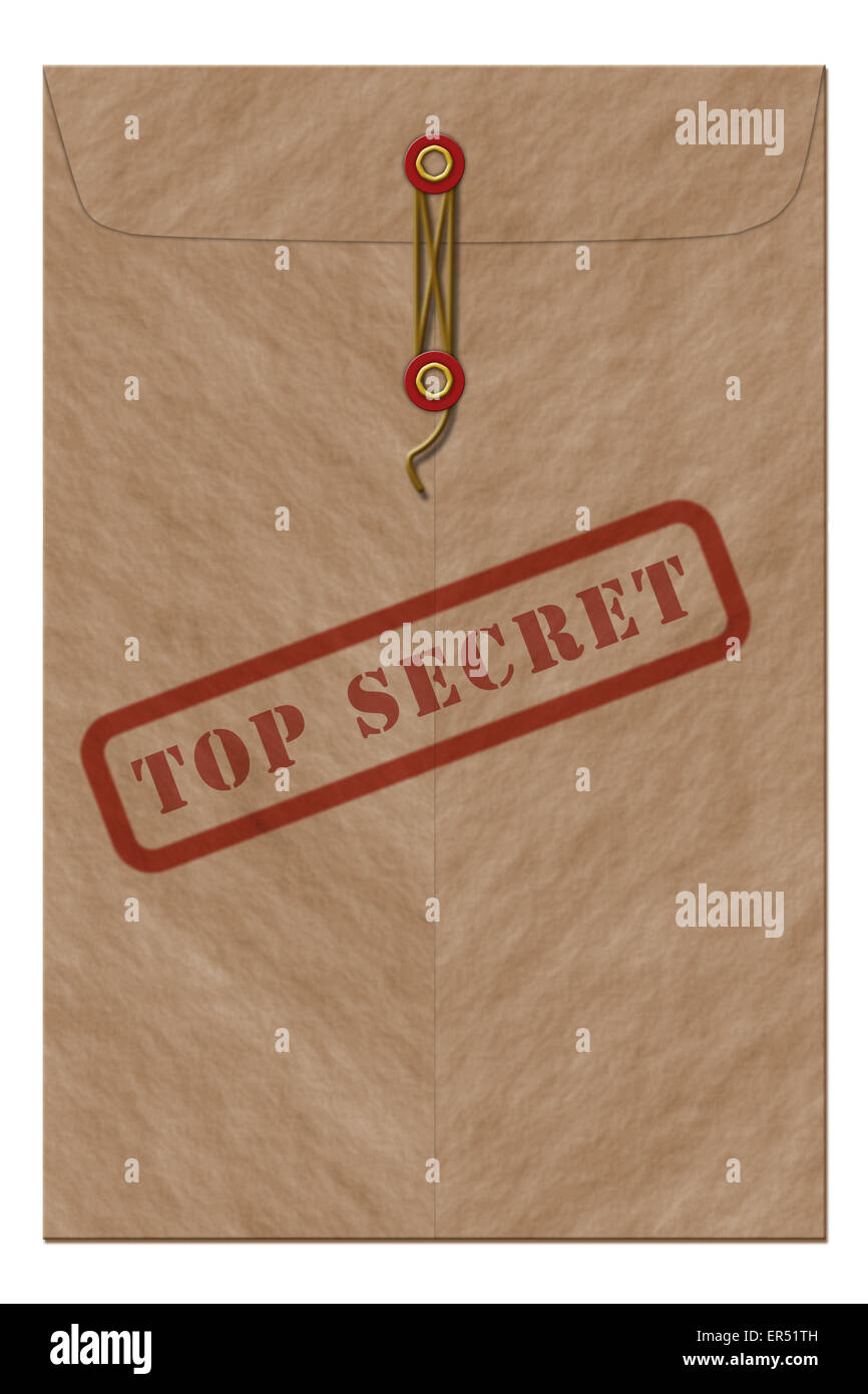 Top Secret busta Foto Stock