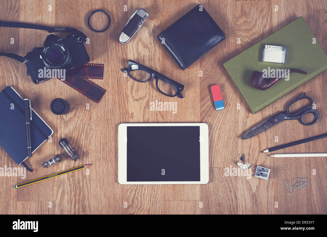 Stile Hipster hero immagine della testata per sito web o di una rivista Foto Stock