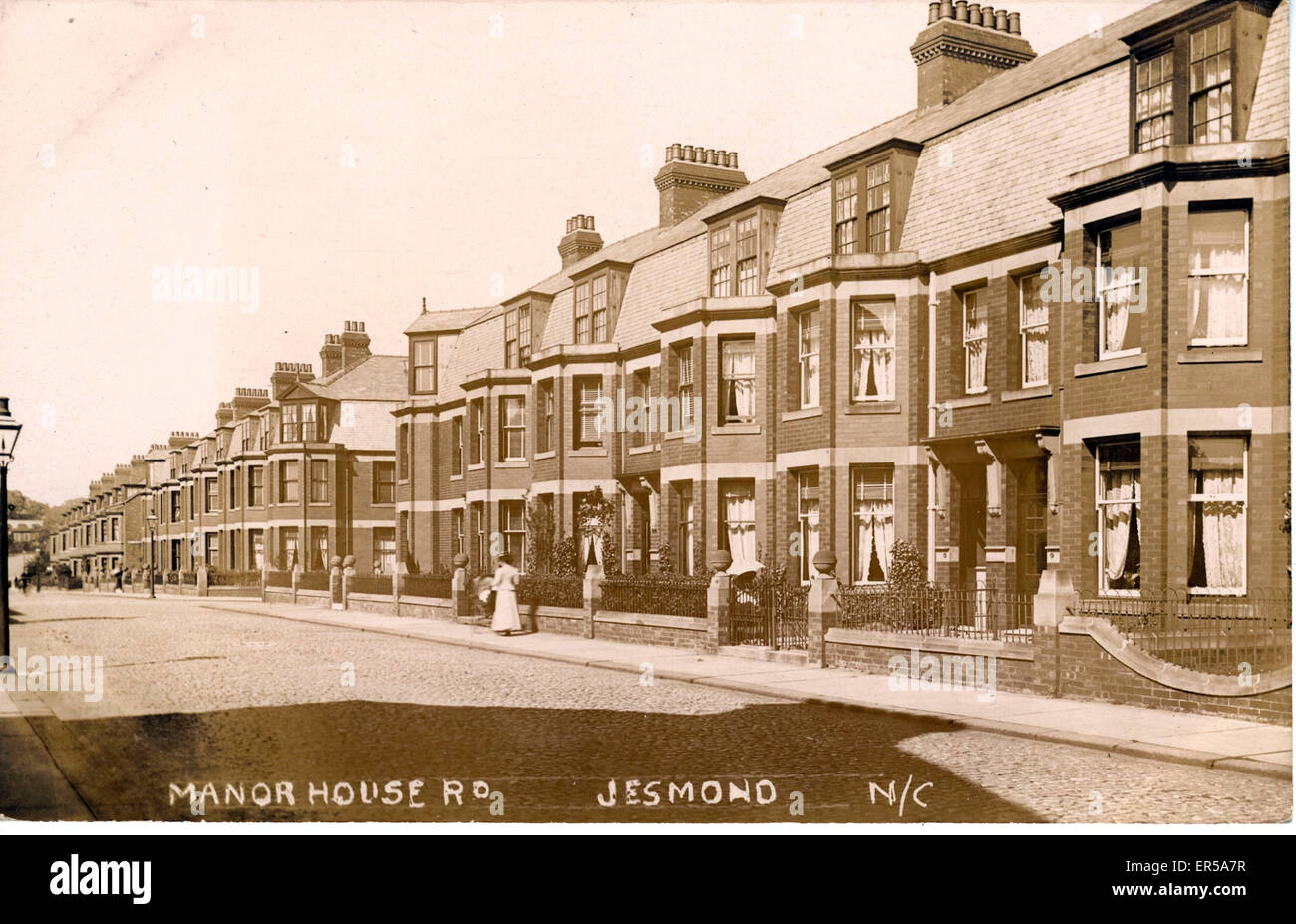 Manor House Road, Jesmond, Northumberland Foto Stock