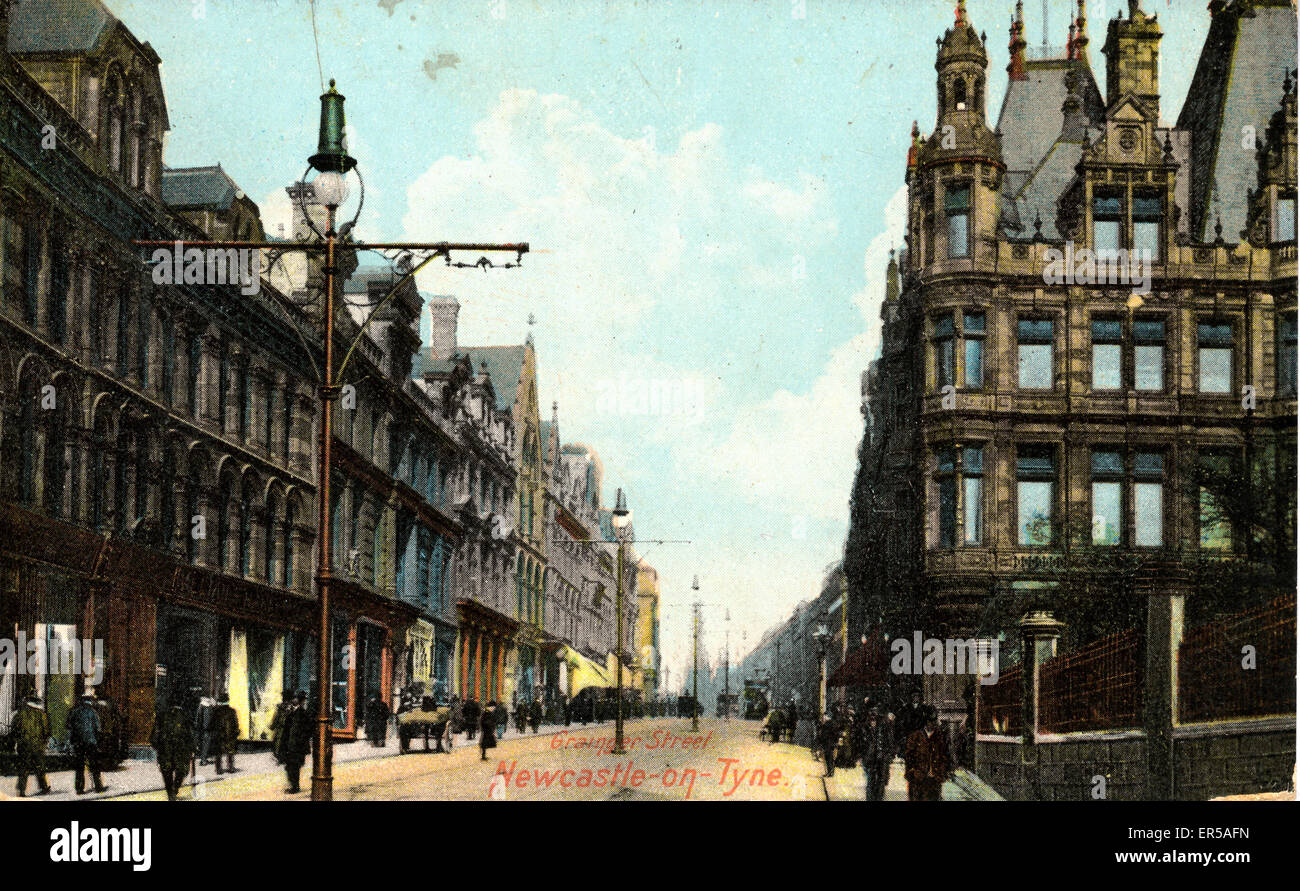 Grainger Street, Newcastle upon Tyne, County Durham Foto Stock