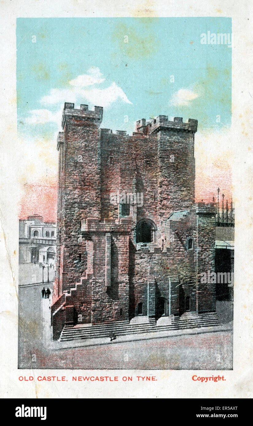 Old Castle, Newcastle upon Tyne, contea di Durham Foto Stock