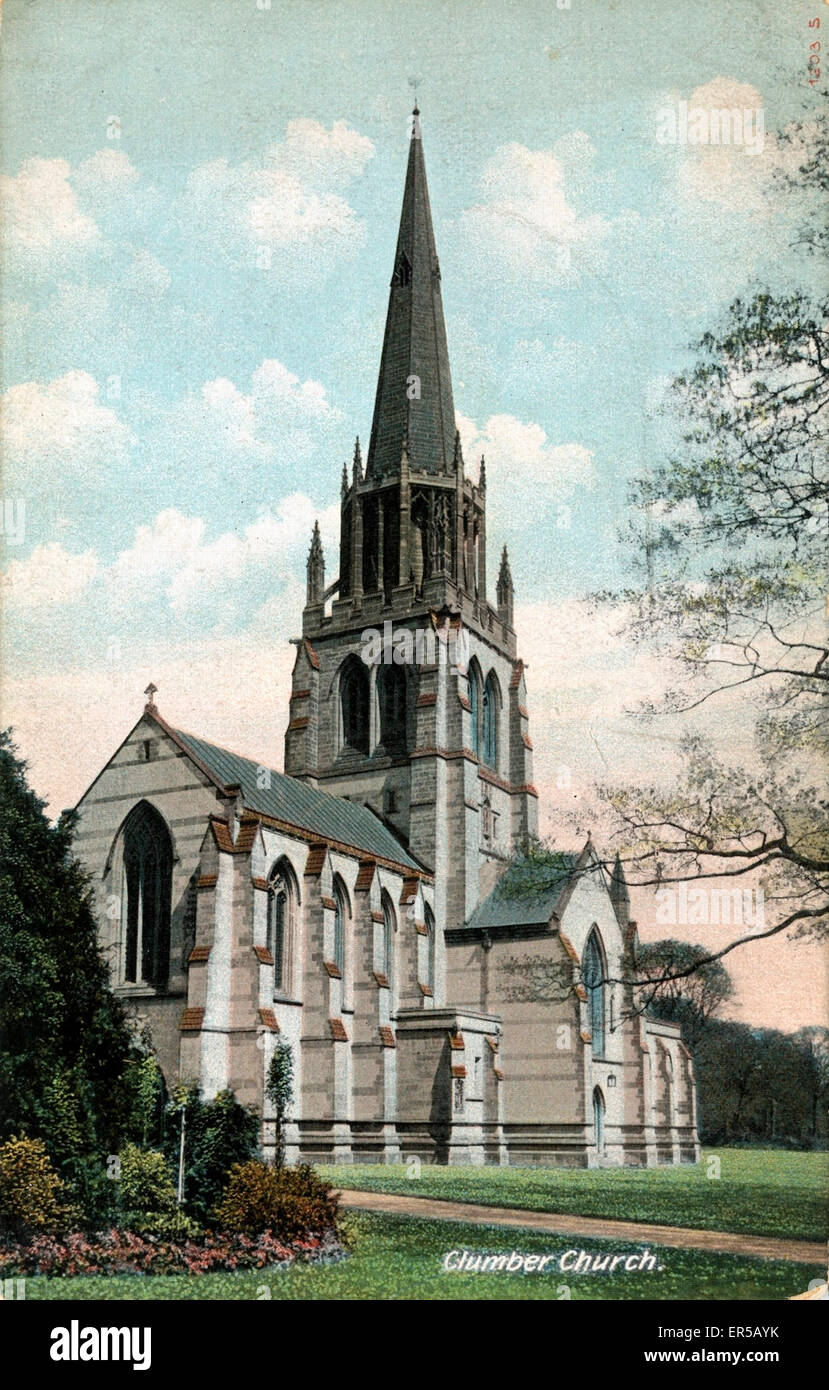 La Chiesa di Santa Maria la Vergine, Clumber Park, Nottinghamsh Foto Stock