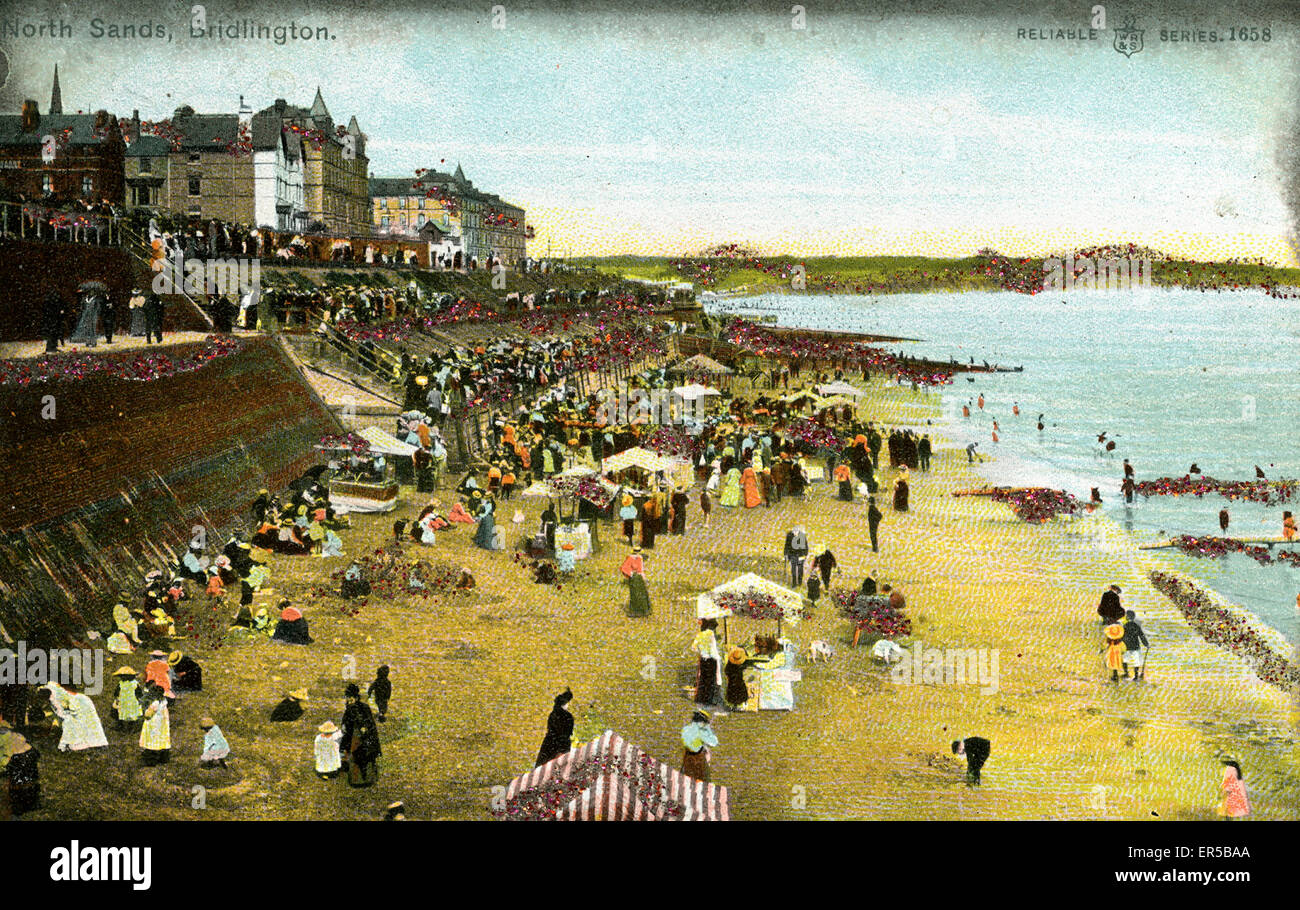 North Sands, Bridlington, Yorkshire Foto Stock
