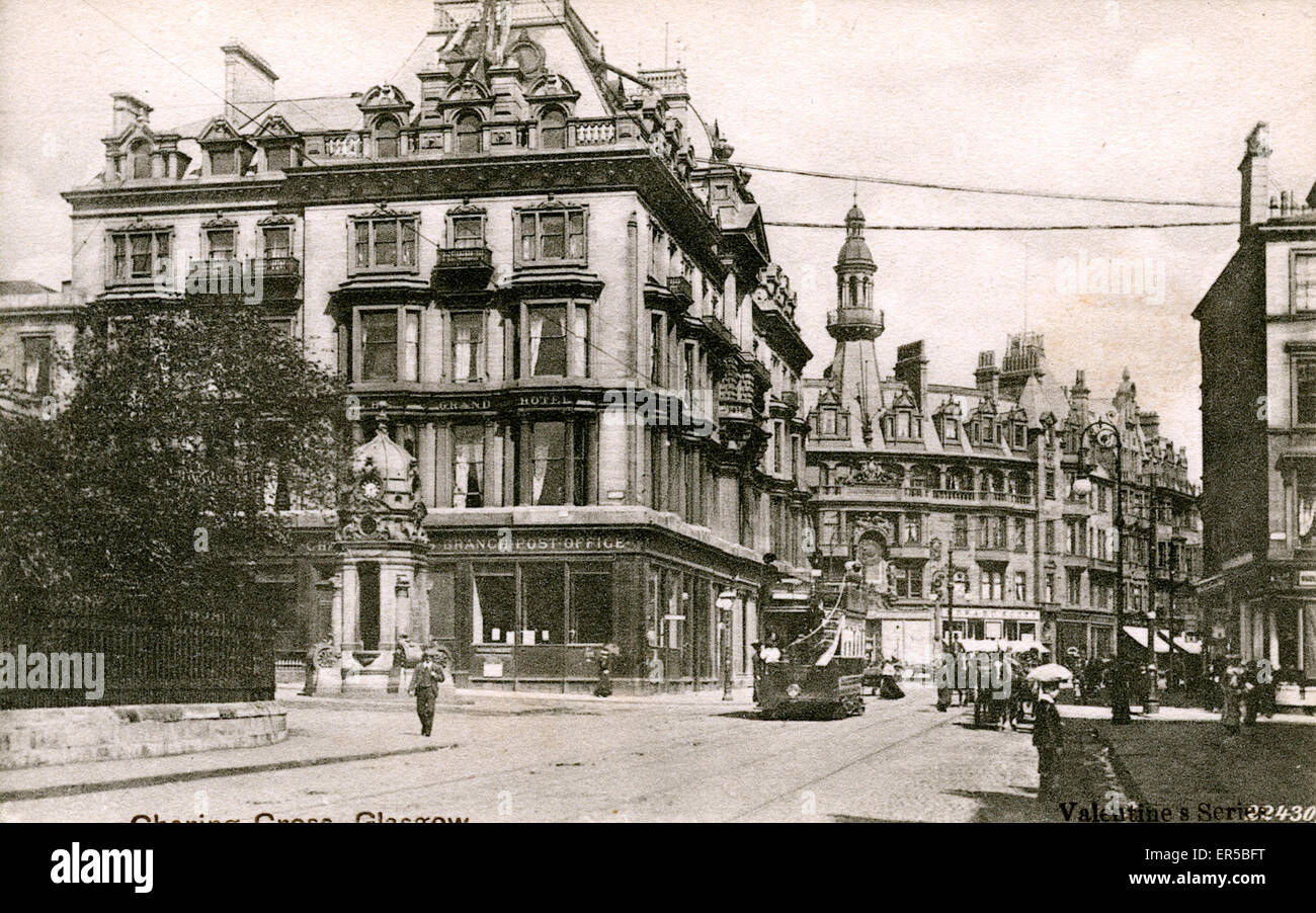 Charing Cross, Glasgow, Lanarkshire, Scozia. Mostra il Grand Hotel Novecento Foto Stock