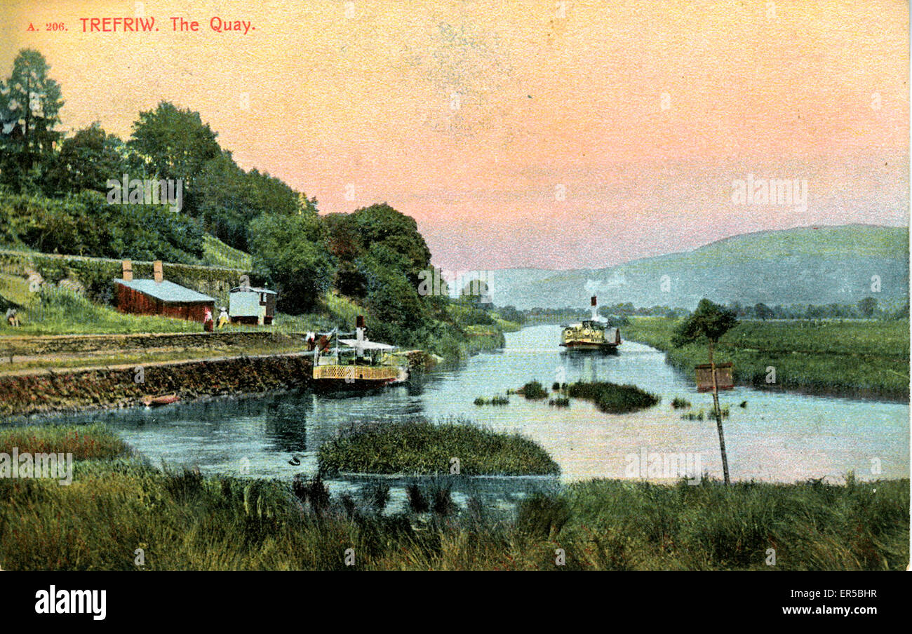 The Quay, frigorifero, Clwyd - Conwy Foto Stock