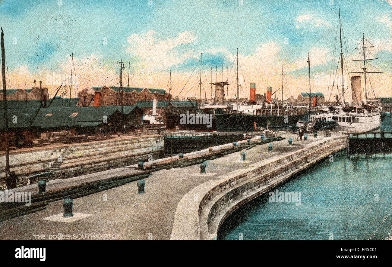 The Docks, Southampton, Hampshire Foto Stock