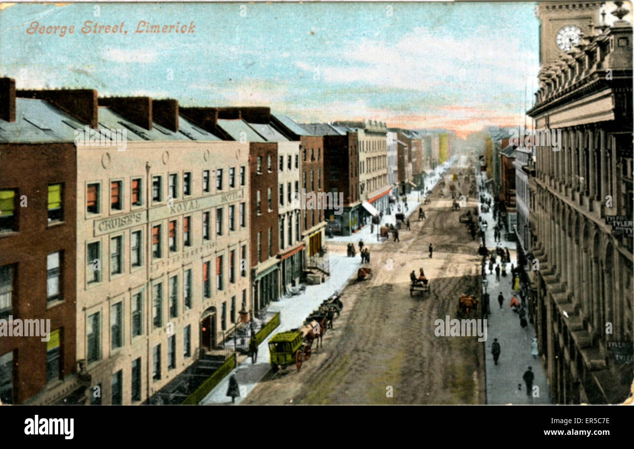 George Street, Limerick, Contea di Limerick Foto Stock