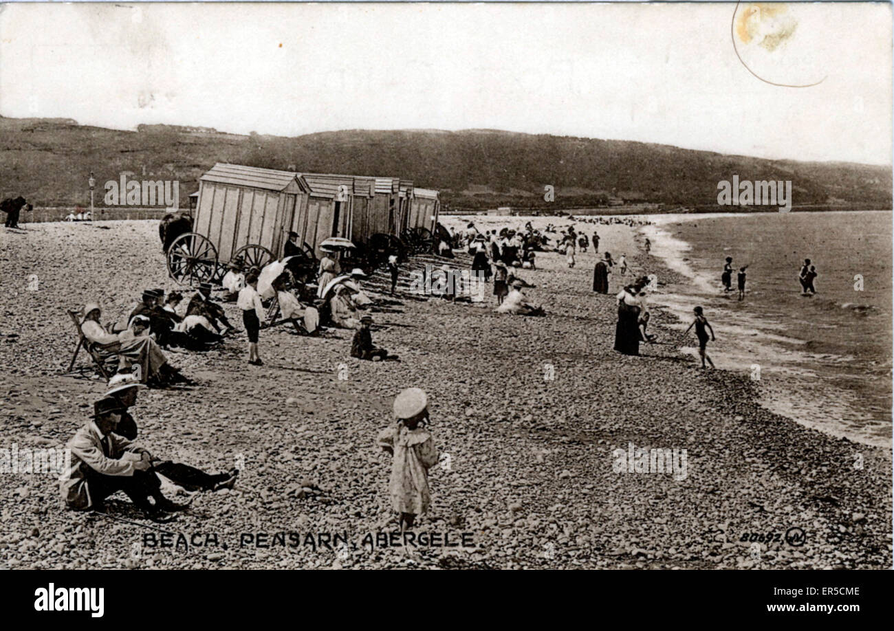 The Beach, Pensarn, Conwy - Clwyd Foto Stock