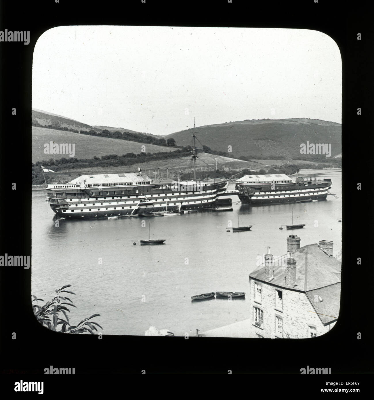 Britannia Royal Navy College Training Ship, Dartmouth, Devon Foto Stock